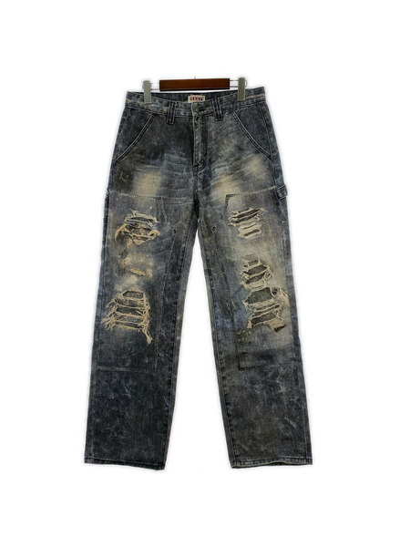 GUESS デニム・ジーンズ 転写プリントペインターデニム