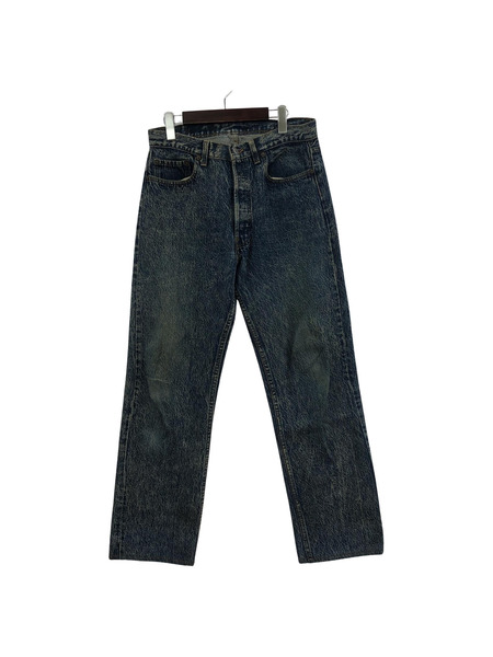 90S Levi's 501 ケミカルウォッシュデニム W33