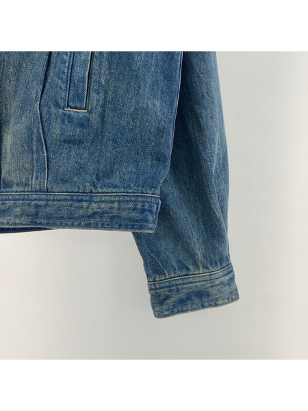 AURALEE 23AW SELVEDGE FADED LIGHT DENIM BLOUSON (4)