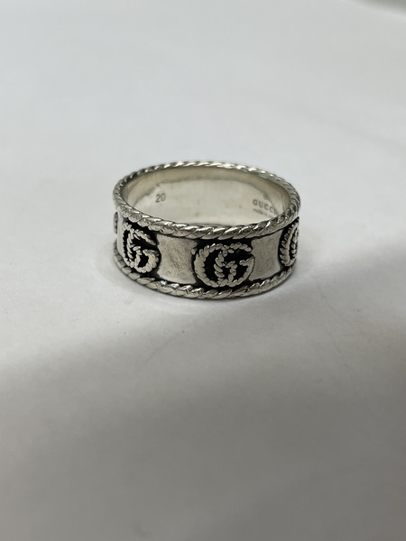 GUCCI ダブルG シルバーリング ＃18