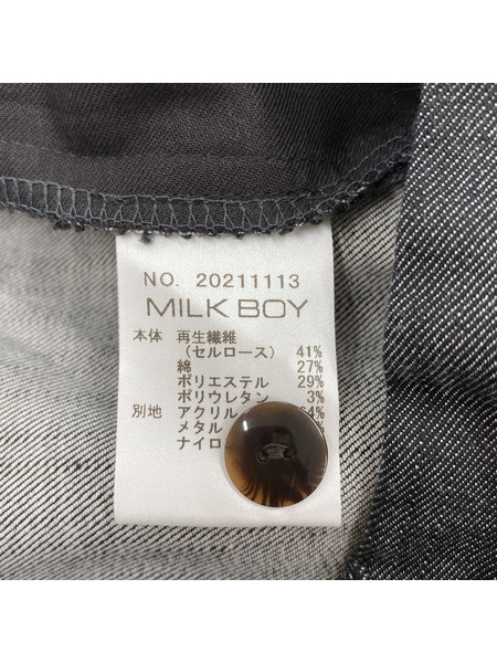 MILKBOY 裾ジップ デザインパンツ(30) 20211113 チャコールグレー