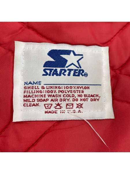 STARTER 80s USA製 NFL PRO LINE 49ers スタジャン L ゴールド 赤