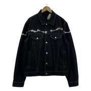 MARNI Spray Detail Denim Jacket スプレー デニムジャケット 48 ブラック