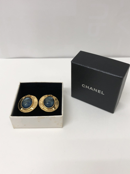 アクセサリー CHANEL　グリポア　イヤリング 97A　ブルー