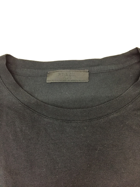 PRADA ラバーTシャツ ポケットTee L ブラック SJN250 R192 710