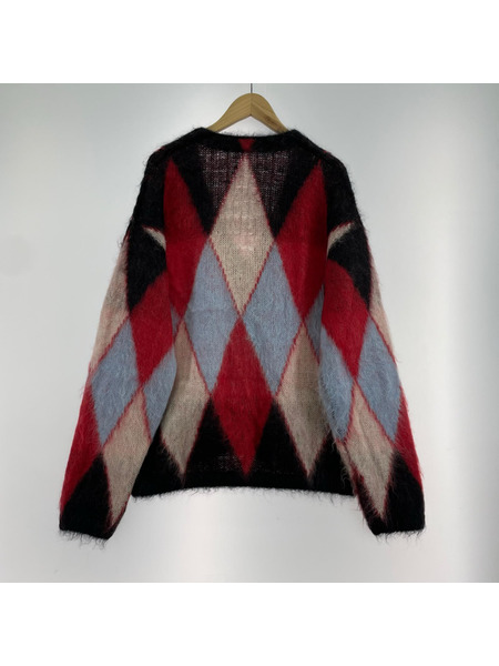 CABaN カーディガン モヘヤアーガイルカーディガン