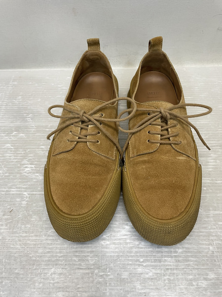 AMI paris ガムソール ヒールハート スウェードスニーカー 40 茶