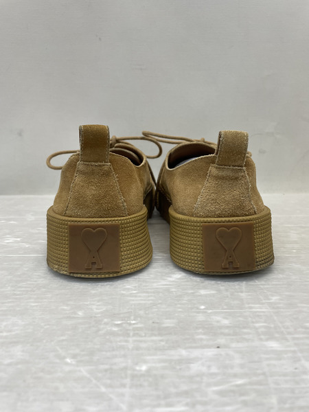 AMI paris ガムソール ヒールハート スウェードスニーカー 40 茶