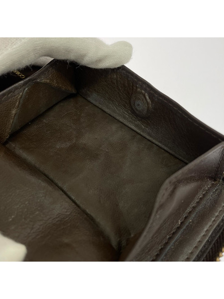 COMME des GARCONS 長財布 SA0110 ラウンドジップロングウォレット ブラウン