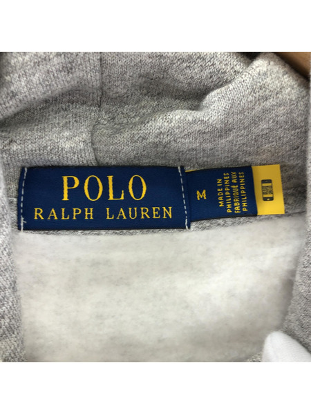 POLO RALPH LAUREN タイガー 裏起毛パーカー グレー M