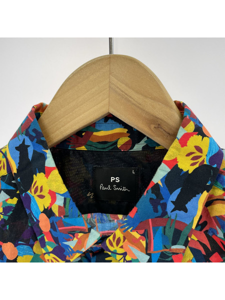 Paul Smith 長袖シャツ マルチカラー アートデザインLSシャツ L
