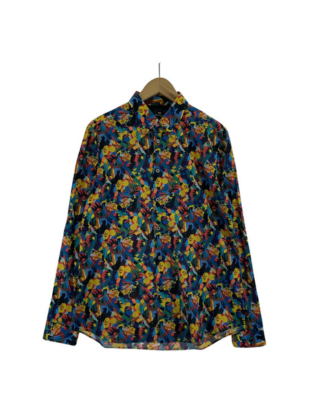 Paul Smith 長袖シャツ マルチカラー アートデザインLSシャツ L