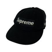 Supreme NEW ERA 19AW Harris Tweed Box Logo Cap ブラック　57.7cm