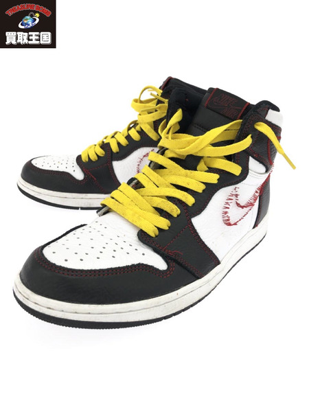 NIKE AJ1 HIGH OG DEFIANT BLK YEL Gym Red 28.0cm CD6679-071｜商品 ...