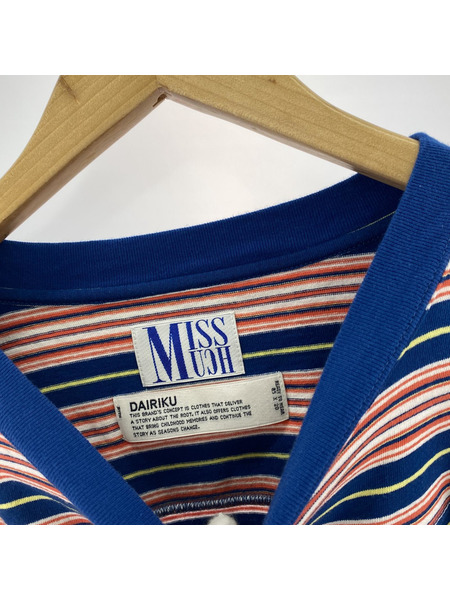 DAIRIKU 22AW MISSMUCH Border Football Tee(F)[値下]