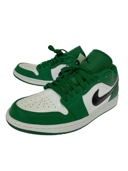 NIKE スニーカー AIR JORDAN 1 LOW 緑 白 29cm