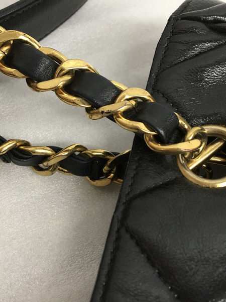 CHANEL　マトラッセ スクエア チェーンバッグ 黒
