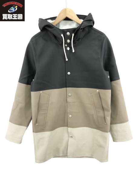 STUTTERHEIM PVCコーティング バイカラー レインコート XXS ベージュ×黒[値下]