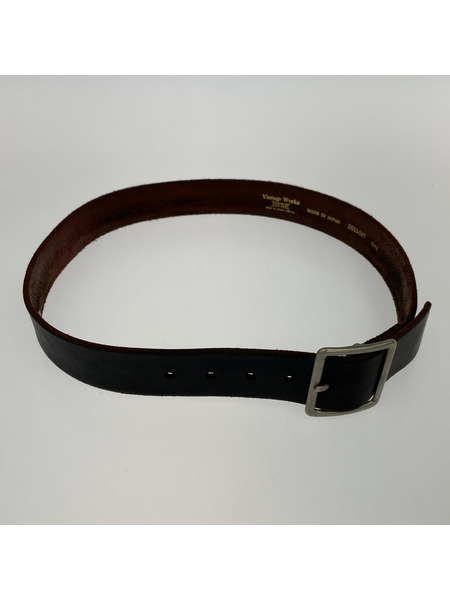 VINTAGE WORKS/Leather belt 5Hole/レザーベルト/33/84/ブラック