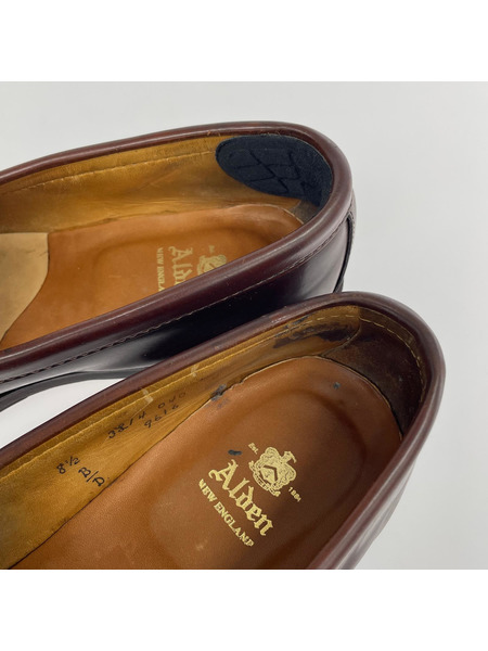 ALDEN 9616 コードバン コインローファー 8 1/2 ブラウン
