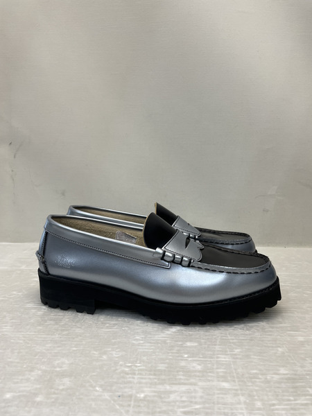 The kenford ローファー サイズ26.0 ブラック×シルバー
