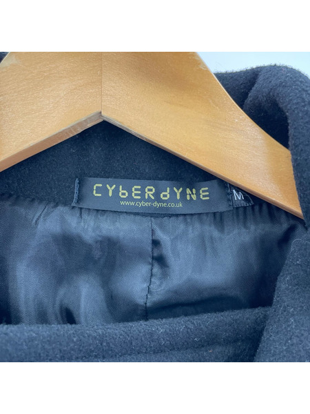 ジャケット CYbER dYNE スタンドカラーコート 黒 (M)
