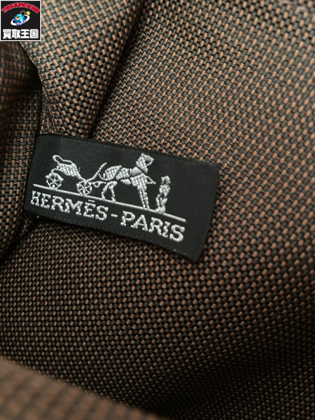 HERMES ｴｰﾙﾗｲﾝ ｱﾄﾞPM ﾘｭｯｸ 茶