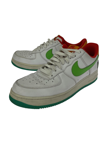 NIKE スニーカー AIR FORCE 1 '07 LE 白緑 (29cm)