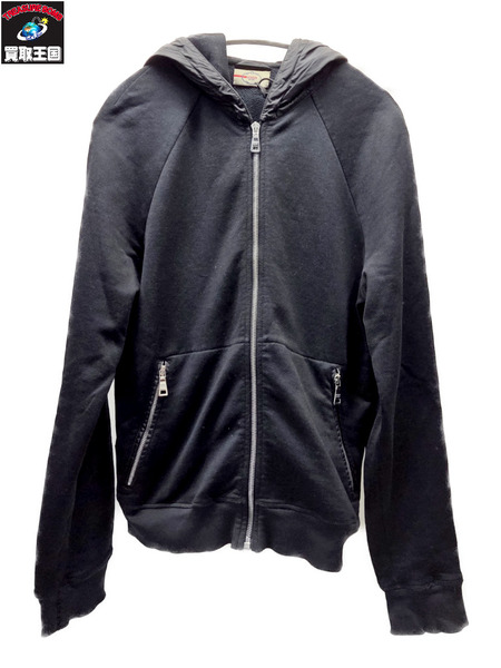 PRADA SPORT 異素材切替ジップパーカー S ブラック
