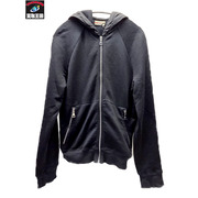 PRADA SPORT 異素材切替ジップパーカー S ブラック