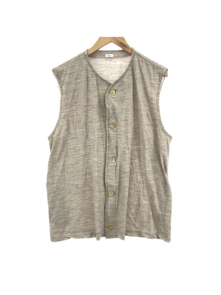 Dhal/Wool Ester V Vest/ベスト/ベージュ