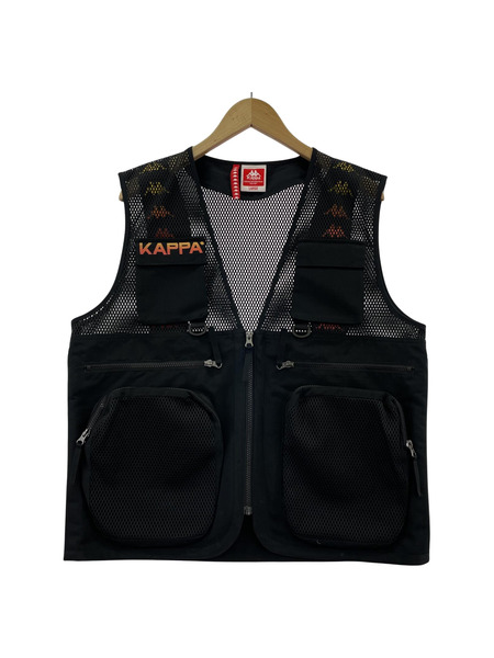 kappa フィッシングベスト BLK (L)