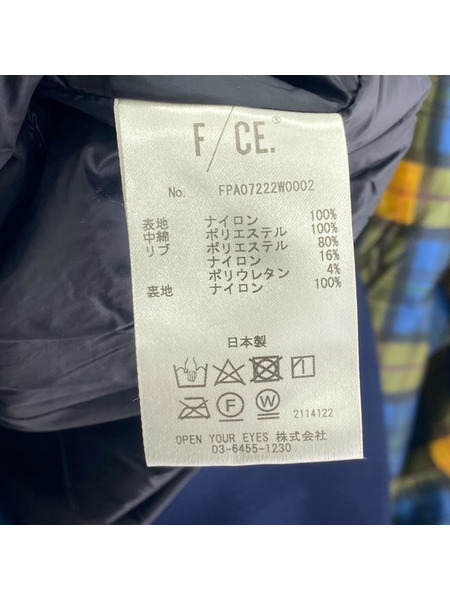 F/CE チェックパディングリブブルゾン F[値下]