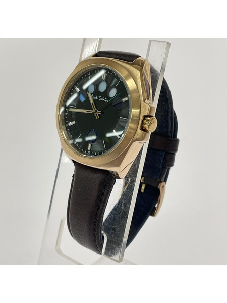 Paul Smith 腕時計 GN-4W-S 革ベルト ゴールドカラー/茶
