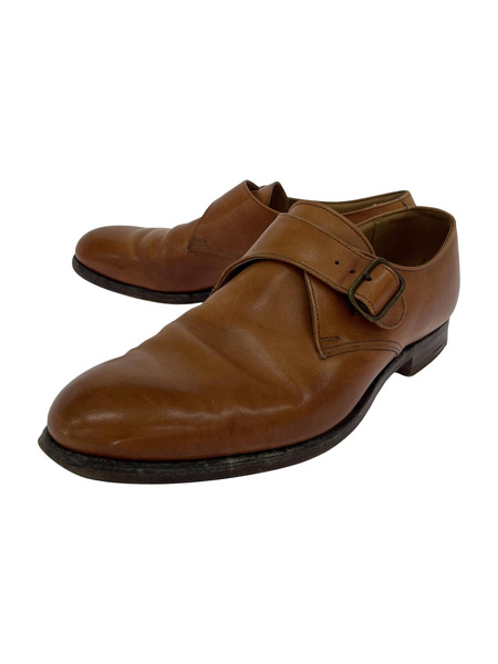 CROCKETT＆JONES シングルモンクストラップ ライトブラウン(7 1/2)