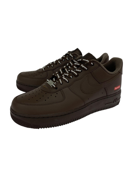 NIKE×SUPREME AIR FORCE 1LOW SP BAROQUE BROWN (27cm)