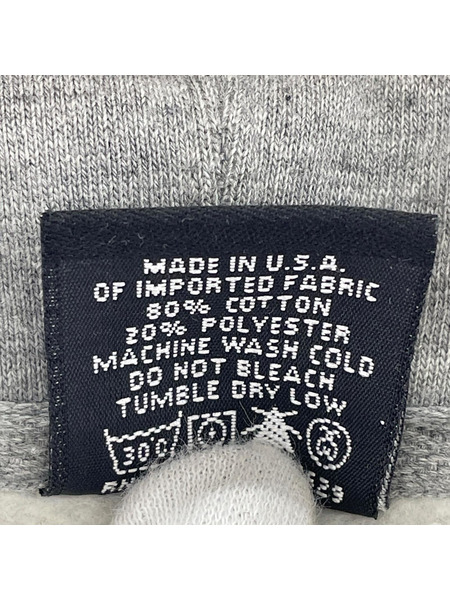 STUSSY パーカー PO ロゴプリントパーカー (L)グレー