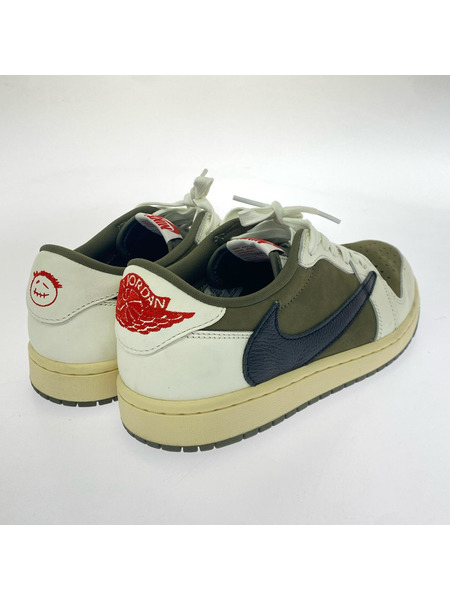 NIKE スニーカー ×TRAVIS SCOTT AIR JORDAN 1 LOW OG OLIVE