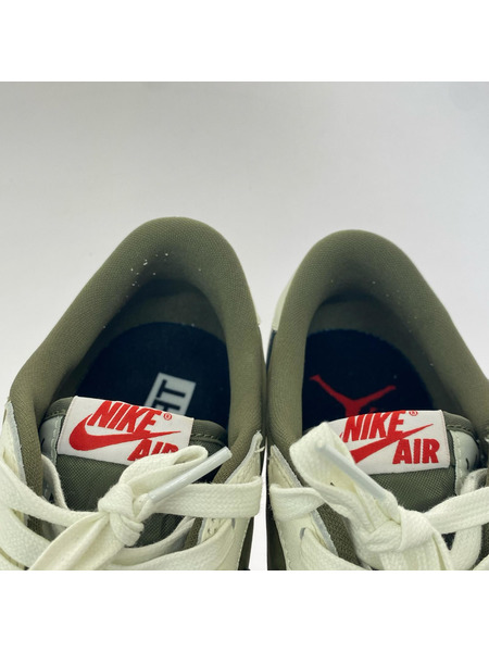 NIKE スニーカー ×TRAVIS SCOTT AIR JORDAN 1 LOW OG OLIVE