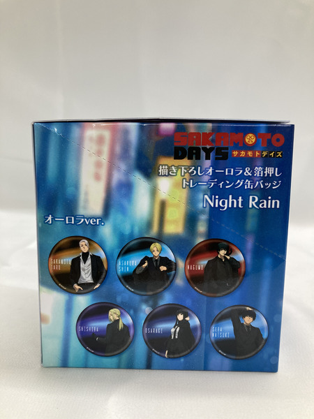 サカモトデイズ オーロラ＆箔押し Night Rain トレーディング缶バッジ