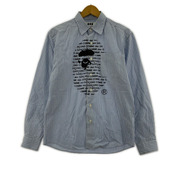 COMME des GARCONS 長袖シャツ ×a bathing ape ストライプシャツ S