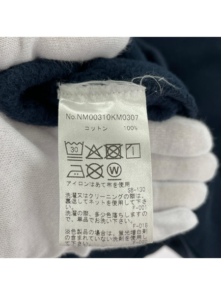 MAISON KITSUNE スウェット・トレーナー ロゴ刺繍スウェット ネイビー S