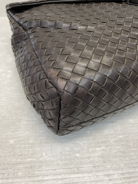 BOTTEGA VENETA イントレチャート ブリーフケース ブラウン