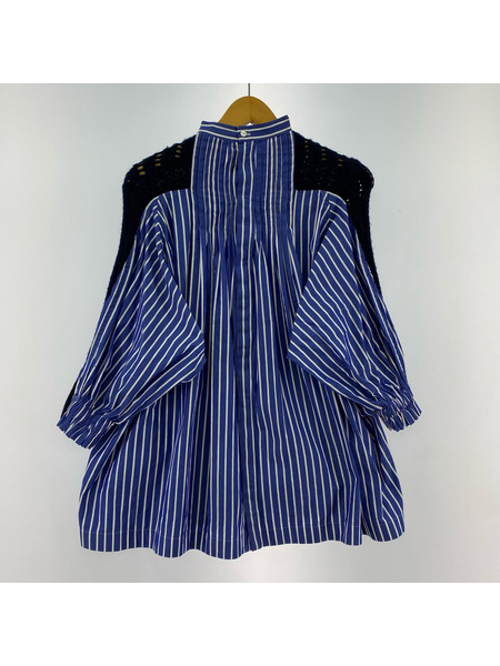 Sacai ニット切替バックボタンブラウス(1)