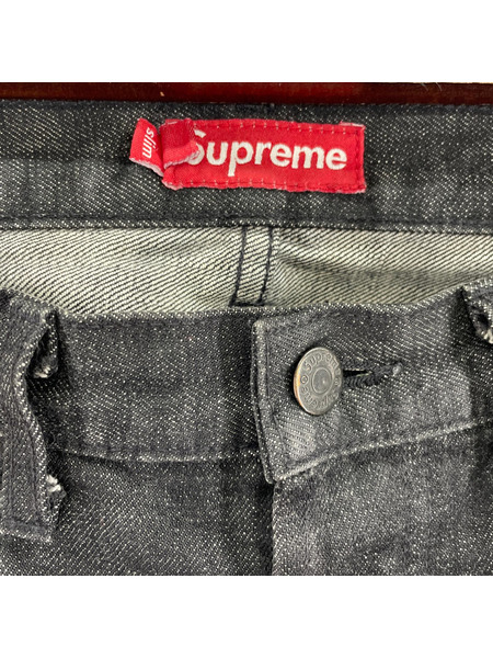 Supreme デニム・ジーンズ BLK slim jeans  W34