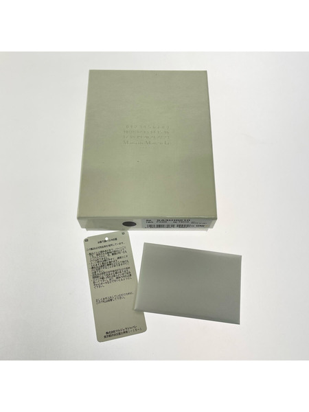 MAISON MARGIELA グレインレザー スリーフォルドウォレット ブラック