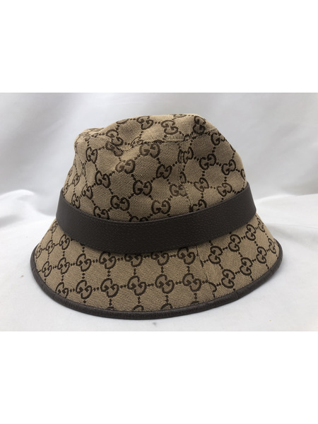 小物 GUCCI フェドラハット GGキャンバス
