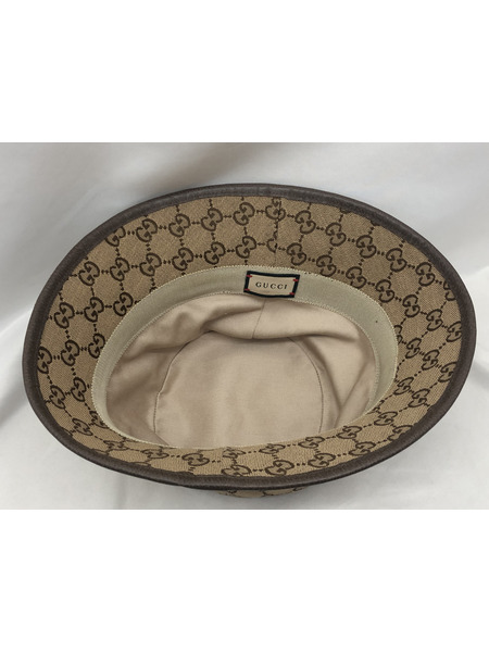 小物 GUCCI フェドラハット GGキャンバス