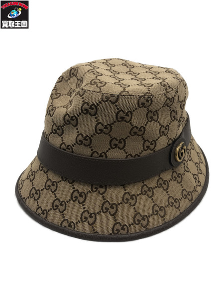 小物 GUCCI フェドラハット GGキャンバス