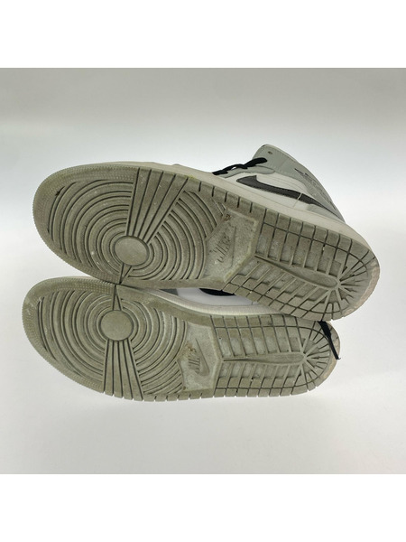 NIKE スニーカー Air Jordan 1 Mid "Light Smoke Grey" 27cm